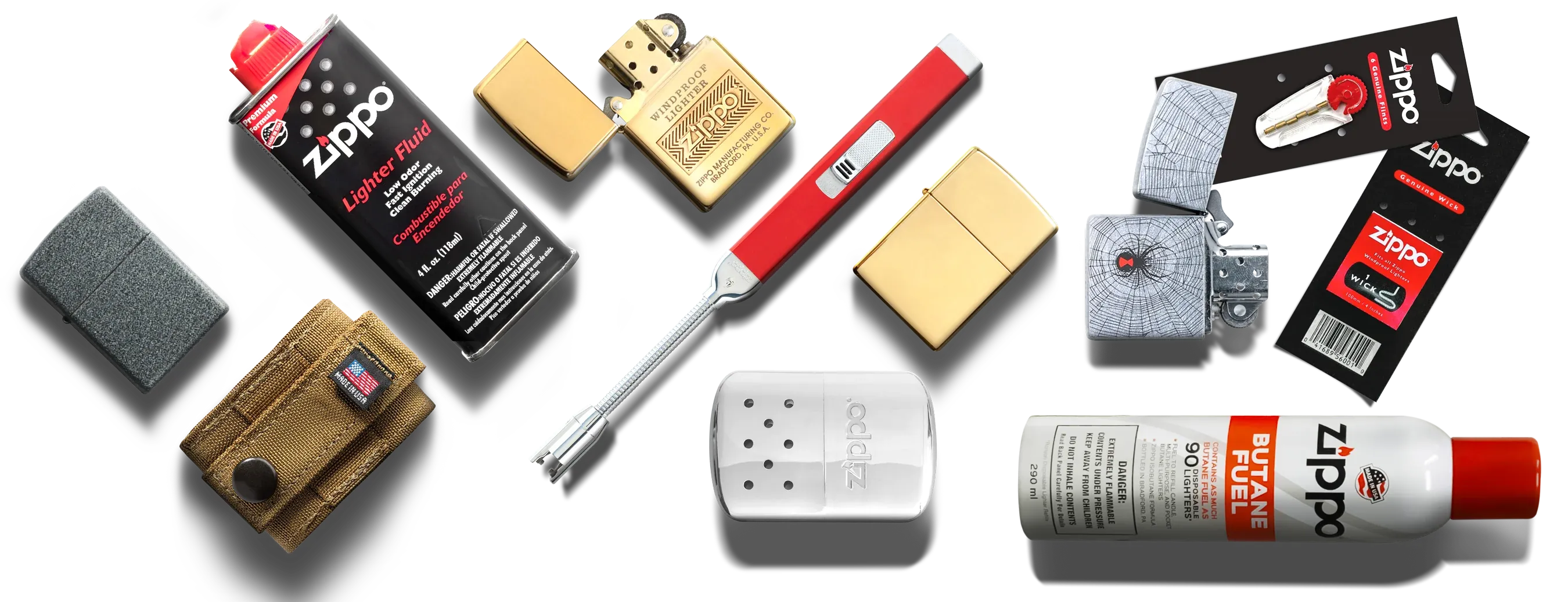 Zippo Lighters, Inserts & Accessories