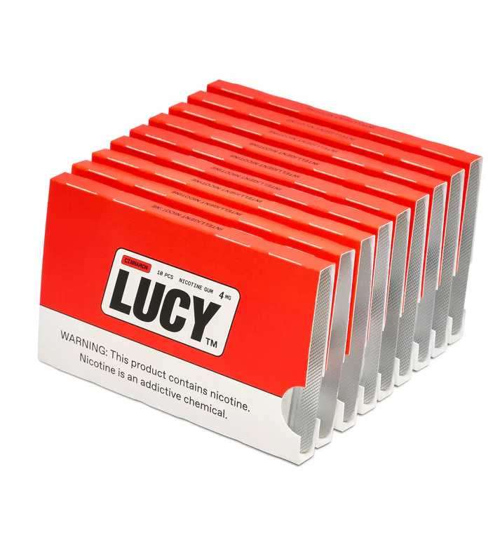 Lucy Cinnamon Nicotine Gum 4mg (10 Pack) - 4mg