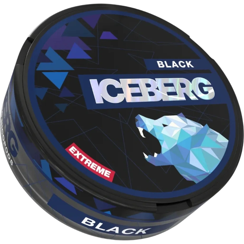 Iceberg Nicotine Pouches - Black 35MG (5 Pack) | Lighter USA
