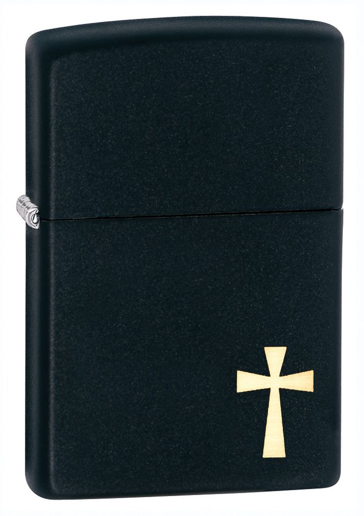 Zippo Lighter - Corner Cross