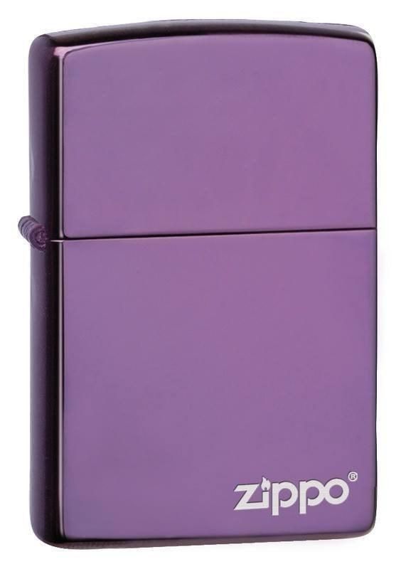 Zippo Lighter - Abyss Purple with Zippo Logo