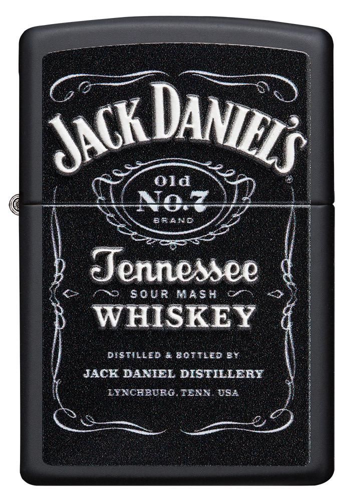 Zippo Lighter - Jack Daniel's Tennessee Whiskey on Black Matte