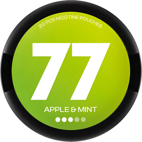 A can of 77 Apple Mint