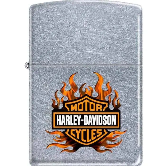 Zippo Lighter - Harley Davidson Flame Street Chrome