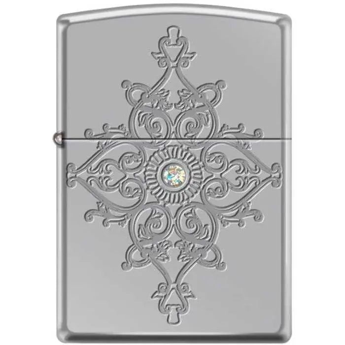 Zippo Lighter - Deep Carved Armor High Polished Chrome