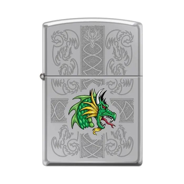Zippo Lighter - Dazzling Dragon High Polish Chrome