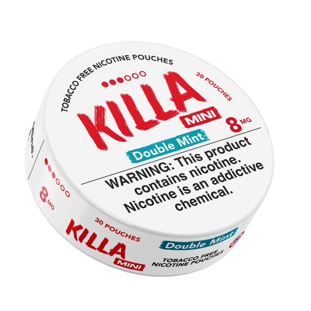 Killa Double Mint Mini 8mg Nicotine Pouches (5 Pack)