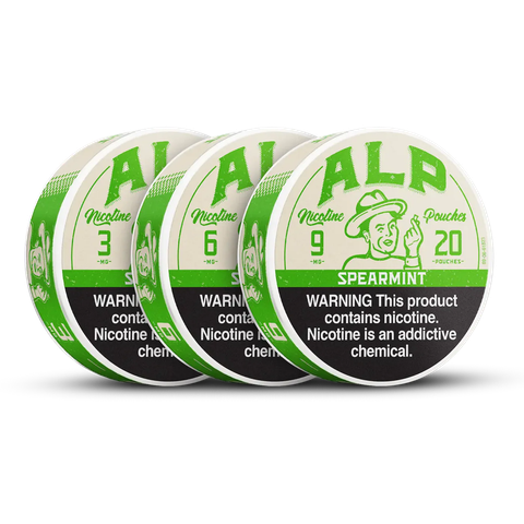 ALP Spearmint cans in every strength