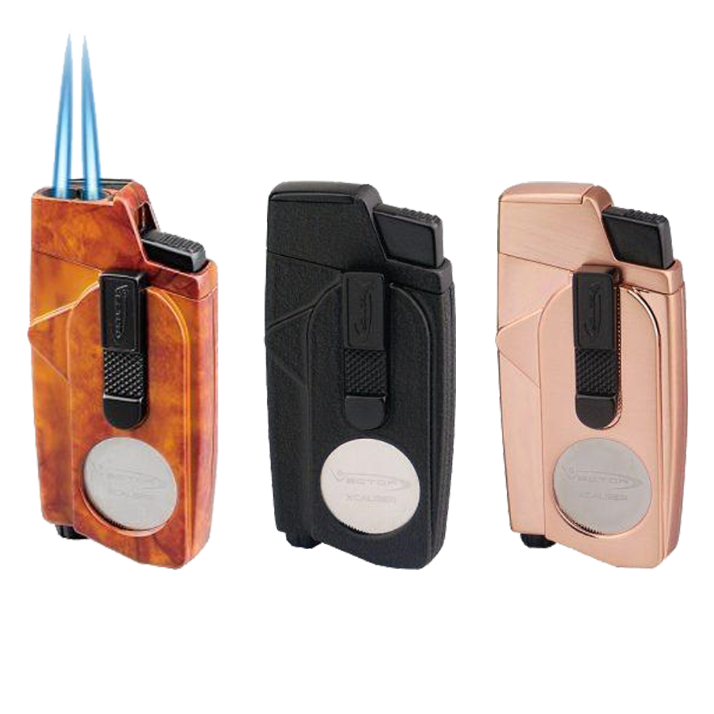 Vector Xcaliber Double Flame Lighter with Cutter
