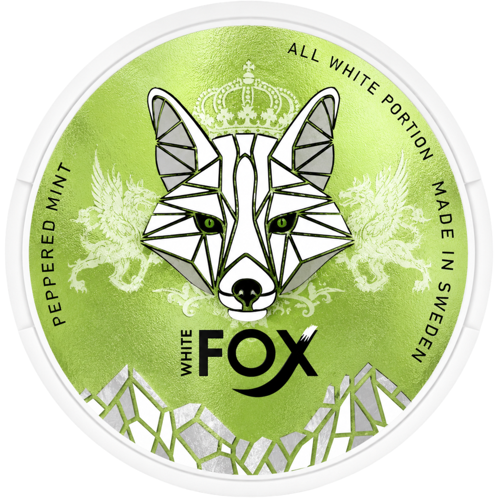 White Fox Peppered Mint 12mg Nicotine Pouches (5 Pack)