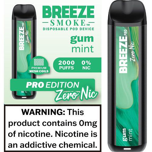breeze vape menthol Pro Disposable Vuse ePod to Vuse Blu Strength:0MG (Nicotine Free) (Discontinued By Manufacturer)