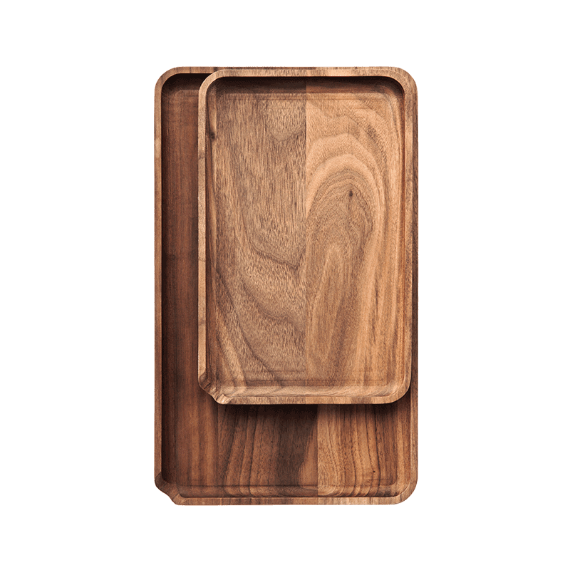 Marley Natural Wooden Rolling Tray w/ Scraper