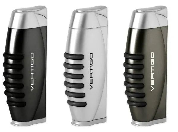 Vertigo Blitz Single Torch Lighter w/ Fold-Out Punch