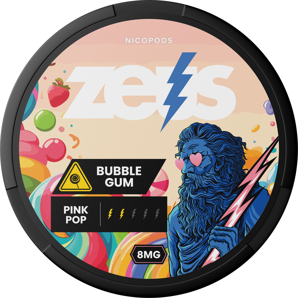 Zeus Bubblegum Nicotine Pouches 5 Pack | Lighter USA
